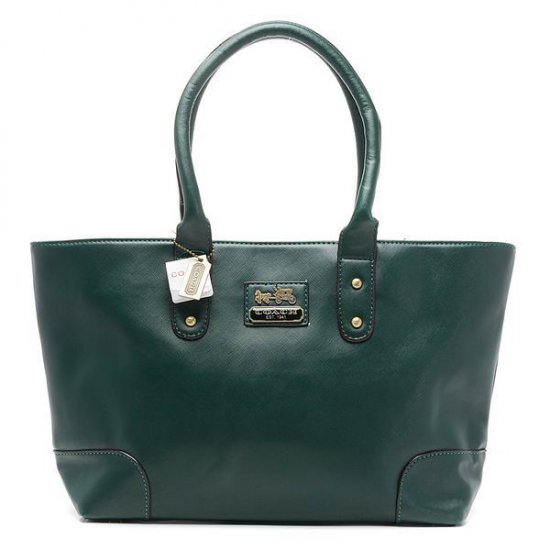 Coach City Logo Large Green Satchels CCE - Click Image to Close